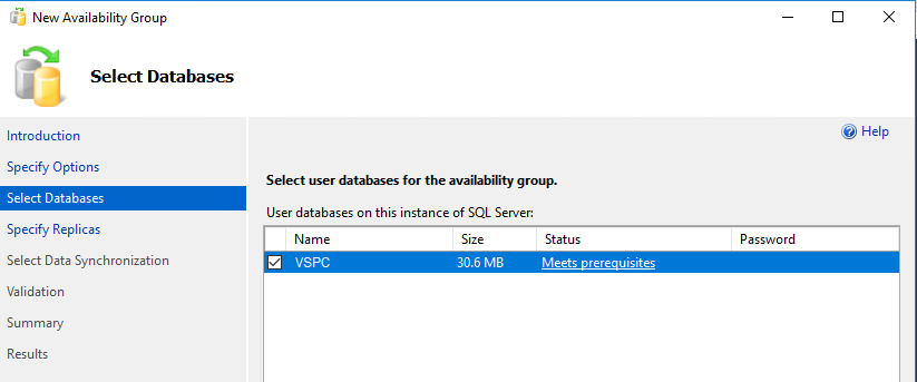 Database is correctly configured