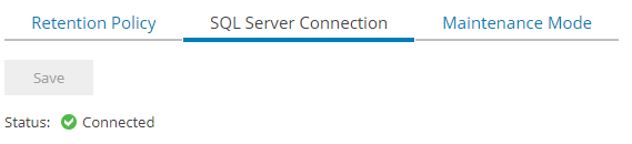SQL Server Connection connected